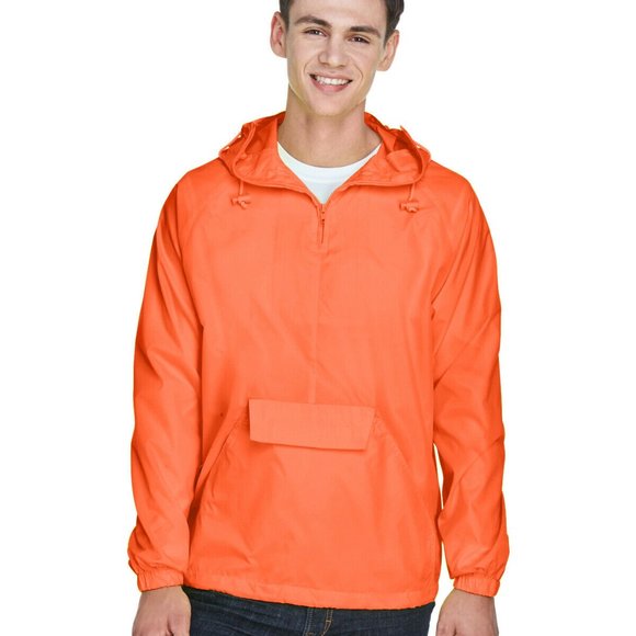 UltraClub Adult Quarter-Zip Hooded Pullover Pack-A‎ - Picture 1 of 3